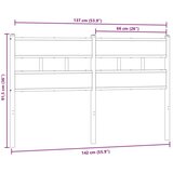 vidaXL Uzglavlje boja hrasta sonome 135 cm željezo i konstruirano drvo | shoptok.hr