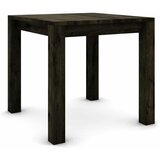  Hrastov stol 80 x 80 cm crne boje sa srebrnim efektom | shoptok.hr