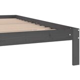  Okvir Za krevet od masivne borovine sivi 200 x 200 cm | shoptok.hr