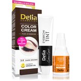 Delia Cosmetics Argan Oil barva za obrvi odtenek 3.0 Dark Brown 15 ml Cene