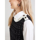 Liu Jo Pletena obleka črna / bela | Shoptok.si