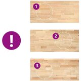 vidaXL Kuhinjska delovna plošča 140x63,5x2,7 cm trdna hrastovina | Shoptok.si