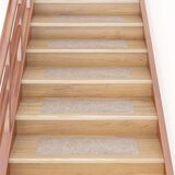 vidaXL Samolepilne preproge za stopnice 15 kosov 76x20 cm krem | Shoptok.si
