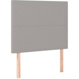 Maison Chic Posteljno vzglavje - Vzglavna omarica 2 kosa svetlo sivo 100x5x78/88 cm blago, (22077652) Cene