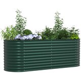  Povišena gredica Zelena 240 x 80 x 81 cm Čelik | Eponuda.com