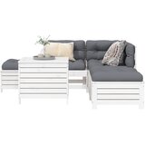  6-dijelni set vrtnih sofa bijeli od masivne borovine | shoptok.hr