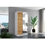 ADRK Furniture Garderobna omara z drsnimi vrati Orlando - 100 cm