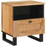  Nočna omarica Naravna 40 x 33 x 46 cm Masiven les manga, (5000107240) | Shoptok.si
