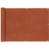 vidaXL Balkonsko Platno Oksford Tekstil 75x400 cm Terakota Cene