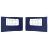 vidaXL Stranska stena zabavnega šotora 2 pcs 400 x 195 cm Modra, (5000218818) | Shoptok.si