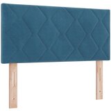 vidaXL Naslon za glavo z diamantnim blokovnim dizajnom temno modre barve 90 cm iz žameta, (22008393) Cene