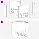  Vrtna saksija 2 kom. Srebrna 50 x 30 x 49 cm Nehrđajući čelik | shoptok.hr
