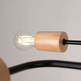  Sollux SL.1671 - Plafonski luster TIMBO 8xE27/15W/230V crna/bež/buk | Eponuda.com