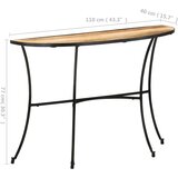 vidaXL Stranska mizica 110x40x77 cm trden mangov les | Shoptok.si
