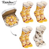 ZOOKSY/RAINBOW SOCKS Rainbow Socks Pizza 4 Pairs Hawaiian | ePonuda.com
