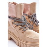 Boto FG2 Women's Suede Lace-up Boots Beige Acorn | Shoptok.si