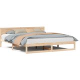  Okvir za krevet Prirodno drvo Čvrsta borovina 180 x 200 cm | shoptok.hr