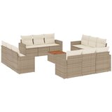 Maison Chic Seti vrtnega pohištva - Vrtna garnitura - Vrtni pohištvo set 13-delna z blazinami bež poli ratan, (21810210) | Shoptok.si