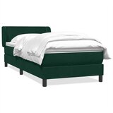 Box Spring krevet s madracem tamnozeleni 80x220 cm baršun | Eponuda.ba
