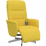 Maison Chic masažni naslanjač - Relax naslanjač s stolčkom za noge svetlo rumeno blago, (22061236) Cene