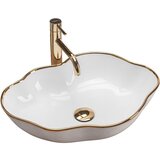 REA Bath Umivalnik Pearl Gold Edge Cene