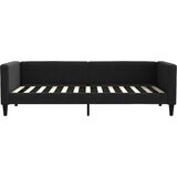  Dnevni krevet na razvlačenje s ladicama crni 90x200 cm tkanina | shoptok.hr