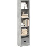 vidaXL Regal za knjige boja betona 40x24x176 cm konstruirano drvo | shoptok.hr