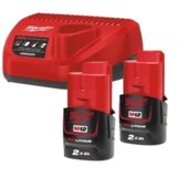 Milwaukee set sa dvije baterije 6 Ah i punjač C12 C M12 NRG-602 | Eponuda.ba