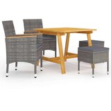vidaXL 5-dijelni vrtni blagovaonski set sivi | shoptok.hr