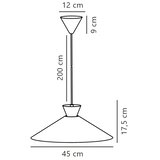 Nordlux visilica na sajli DIAL 1xE27/40W/230V prečnik 45 cm crna | Eponuda.com