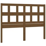 Maison Chic posteljno vzglavje - vzglavna omarica - nočna omarica medeno rjavo 205,5x4x100 cm trdna borovina, (21707456) | Shoptok.si