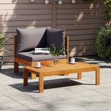  Kutna vrtna sofa s jastucima od masivnog drva bagrema | shoptok.hr