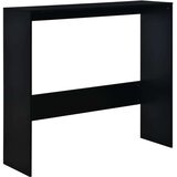 vidaXL Barska miza z 2 površinama 130x40x120 cm črna | Shoptok.si