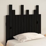  Uzglavlje za krevet Crno 82,5x3x80 cm od masivne borovine | shoptok.hr