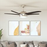 The Living Store Ukrasni stropni ventilator sa svjetlom 128 cm smeđi Cijene