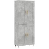  Visoka komoda siva betona 69,5x34x180 cm od konstruiranog drva | shoptok.hr