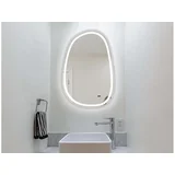 LUXURY WOOD kopalniško ogledalo z LED osvetlitvijo Anella OAN55X85HF, 55×85 cm