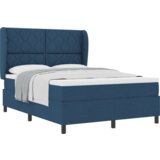 Box Spring krevet s madracem - Plava 140x190 cm Tkanina | shoptok.hr