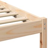  Krevetna konstrukcija Smeđa 90 x 190 cm Čvrsto borovo drvo | shoptok.hr