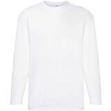 Fruit Of The Loom White Men's Valueweight Long Sleeve T-shirt | Shoptok.si
