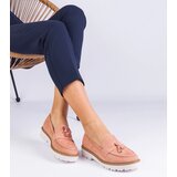 Gemre Pink women's eco-suede loafers with Balada embellishment Cijene