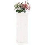  Stalak za cvijeće bijeli 40x40x90 cm od masivne borovine | shoptok.hr