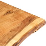 vidaXL Stolna ploča od masivnog bagremovog drva 118 x (50-60) x 2,5 cm | shoptok.hr
