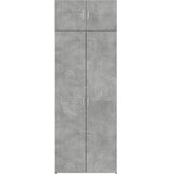 Ormarić za pohranu boja betona 80x42,5x225 cm konstruirano drvo | Eponuda.ba