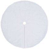 vidaXL Podloga za božićno drvce bijela 122 cm od umjetnog krzna | shoptok.hr