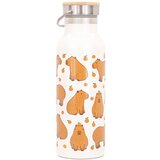 Sass & Belle Smeđa/krem boca za vodu za put od nehrđajućeg čelika 425 ml Capybara – | shoptok.hr