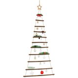  Viseće božićno drvce s vrhom od zvijezde 74 x 150 cm, prirodna grana | shoptok.hr