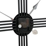  Zidni sat crni Ø 60 cm željezni | shoptok.hr
