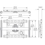 Vogels PFW6852, zidni nosač za TV od 40"-98", pomak 180°, tilt 10°, max 136kg | shoptok.hr
