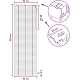  Venecijanska roleta Izgled hrasta 95 x 250 cm 35 mm | shoptok.hr